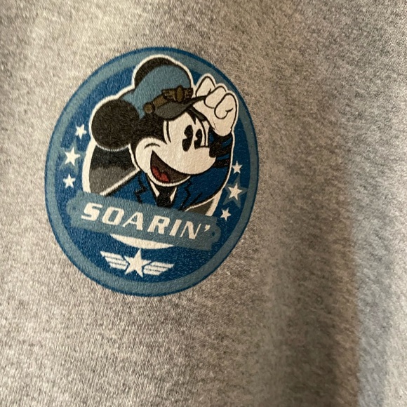 Disney Parks World Soarin’ Jacket Youth XL Gray Zip Hoodie Kids - Picture 2 of 6